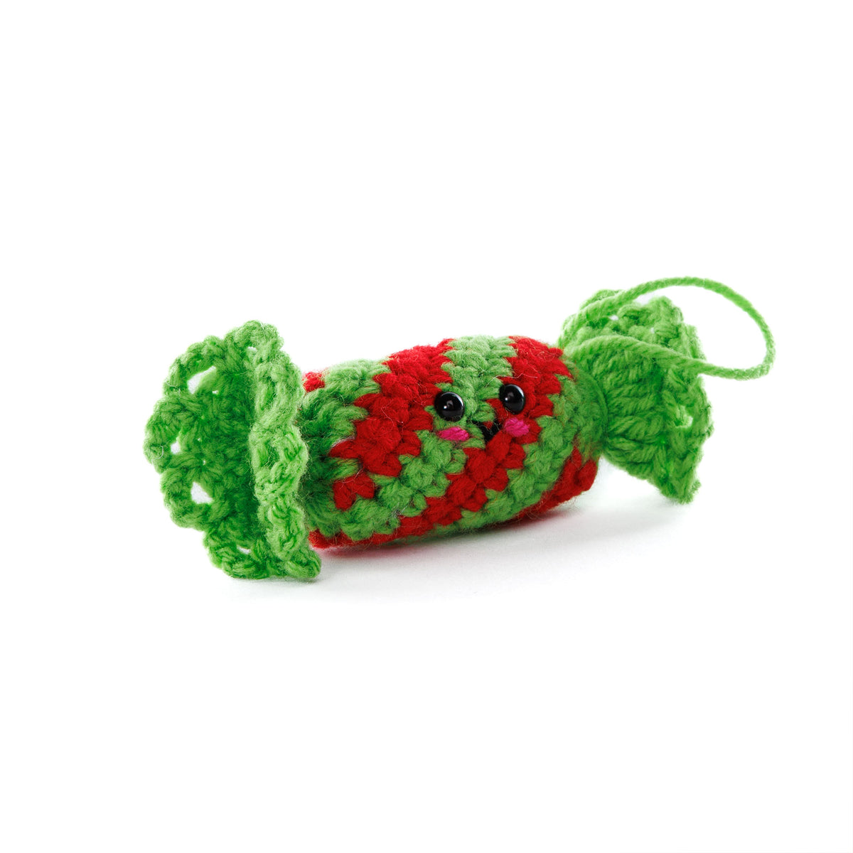 Crochet Bonnie Bonbon Amigurumi made using Red Heart yarn