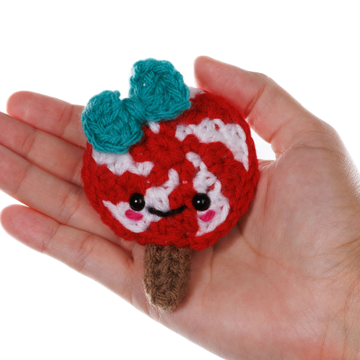 Crochet Lolly Amigurumi made using Red Heart yarn