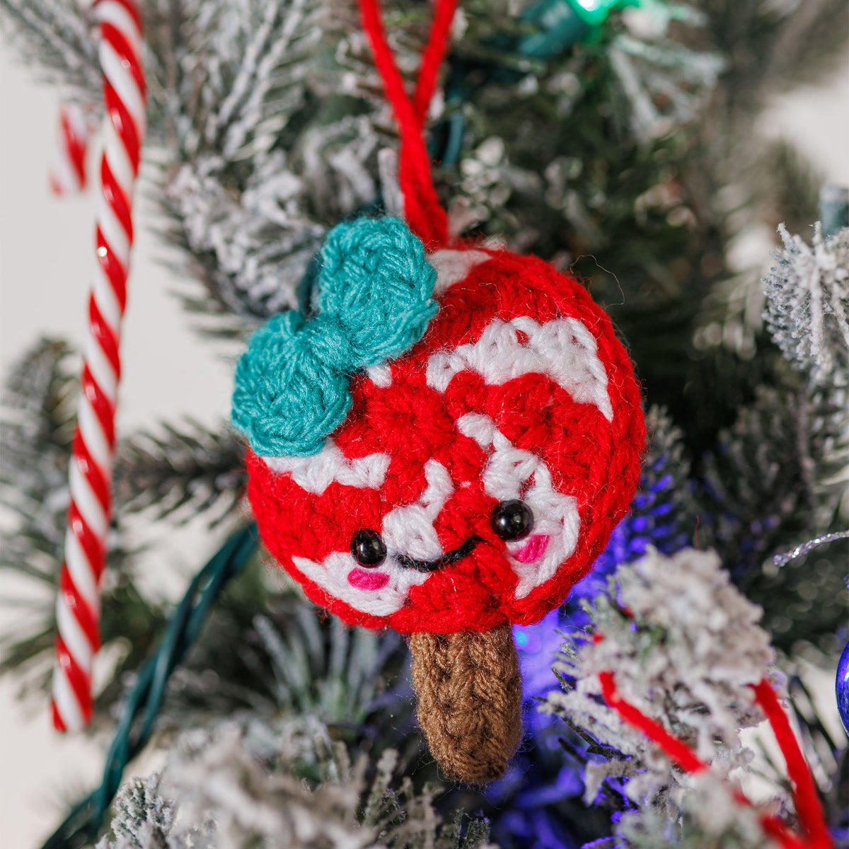 Crochet Lolly Amigurumi made using Red Heart yarn
