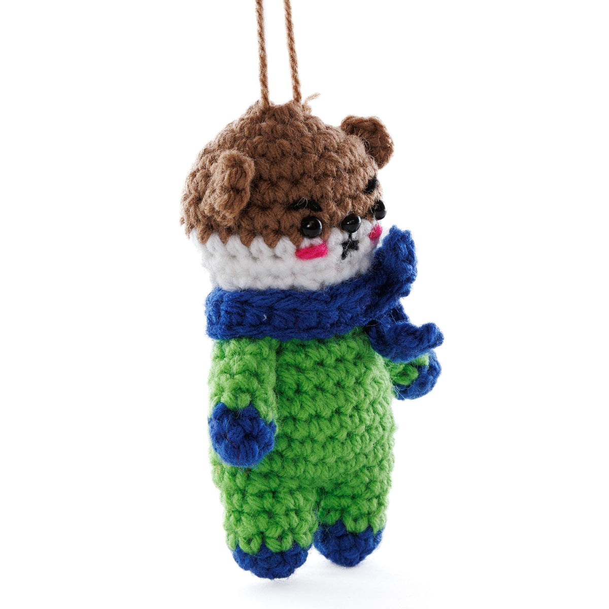Crochet Otto The Otter Amigurumi made using Red Heart yarn