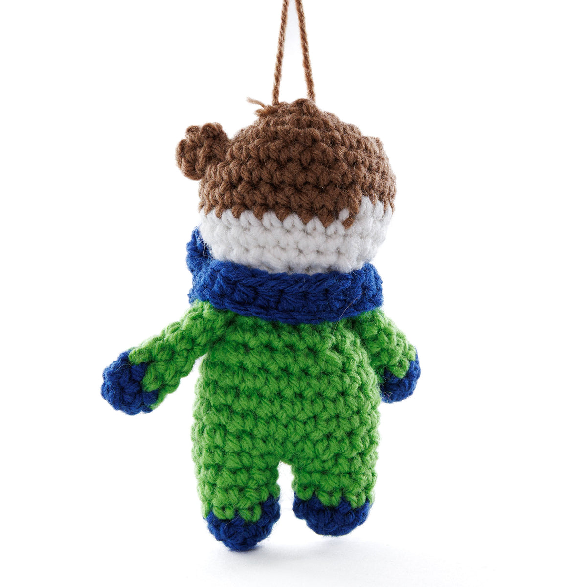 Crochet Otto The Otter Amigurumi made using Red Heart yarn