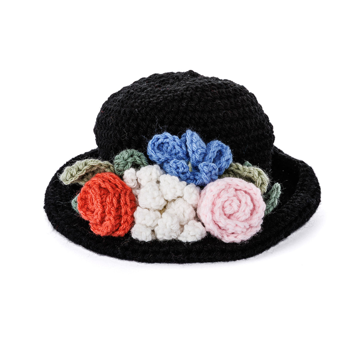 Bowled Over Crochet Hat made using Red Heart yarn