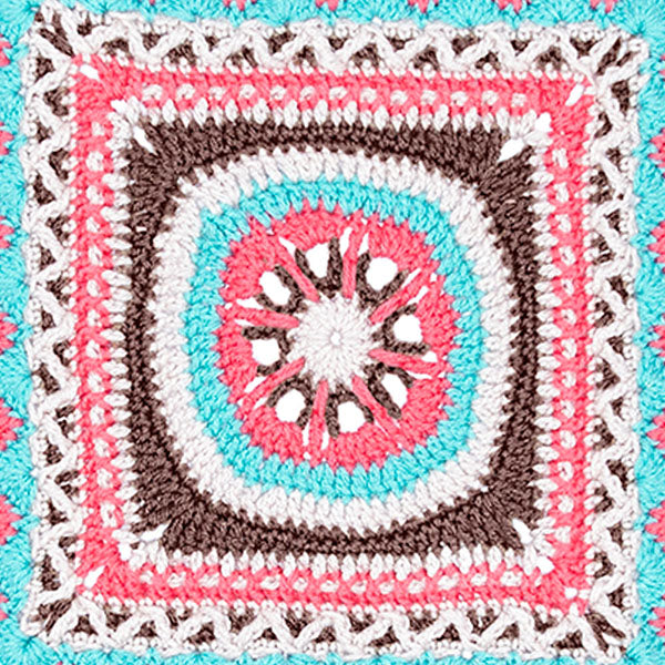 Better Together Crochet Afghan made using Red Heart yarn