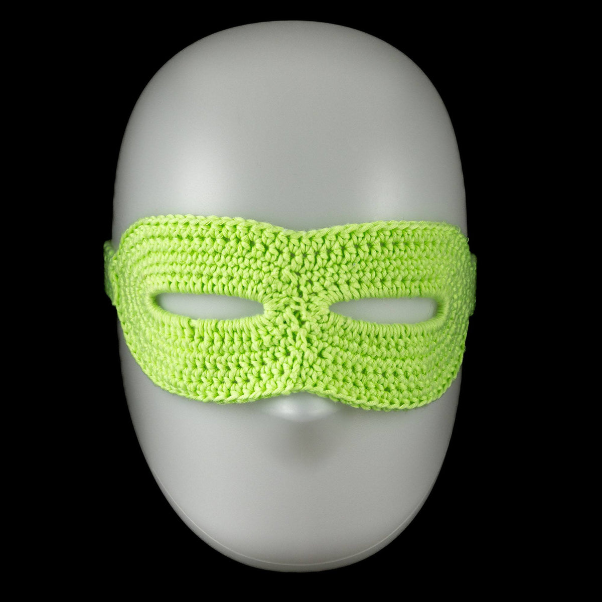 Radiant Defender Crochet Super Hero Mask made using Red Heart yarn