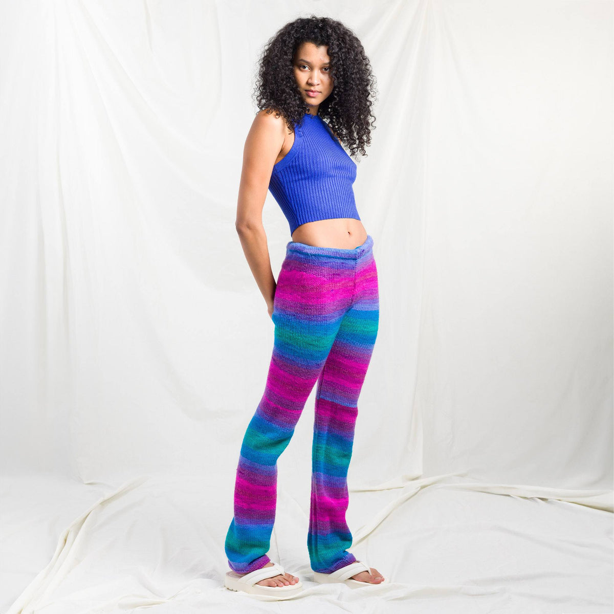 Knit Pant made in Red Heart Yarn