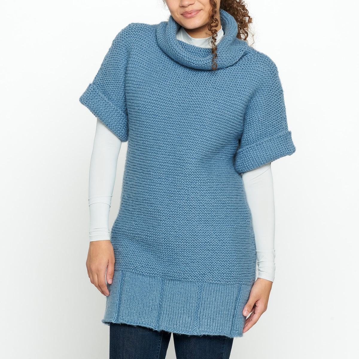 Knit Tunic made in Red Heart Super Saver Brushed Yarn