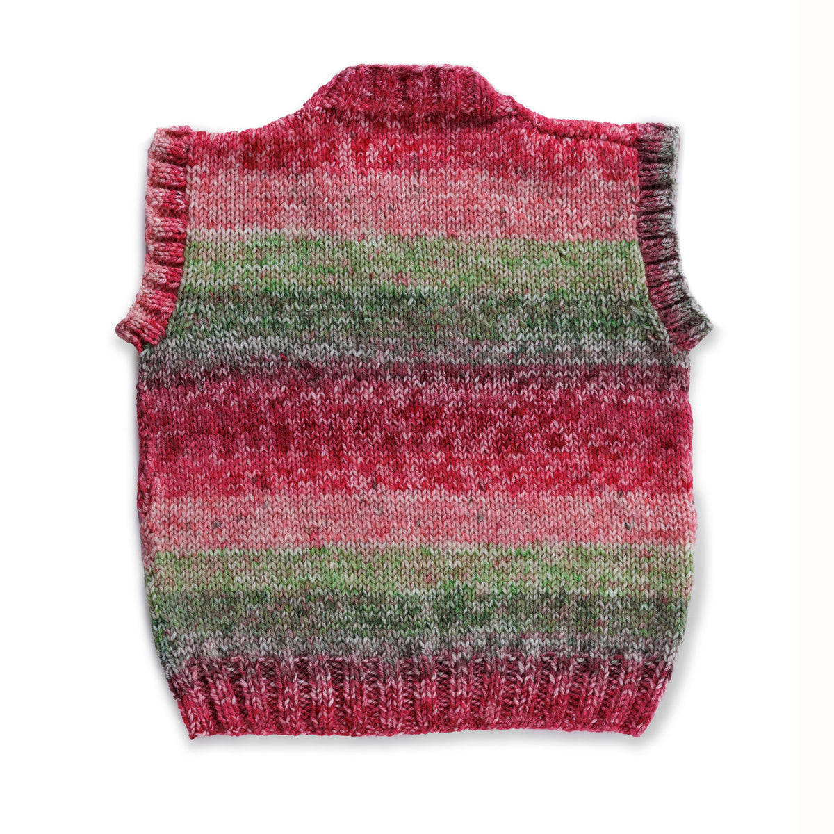 Vest Day Ever Knit Vest made using Red Heart yarn