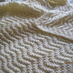 Knit Blanket made in Red Heart Comfort Chunky Yarn