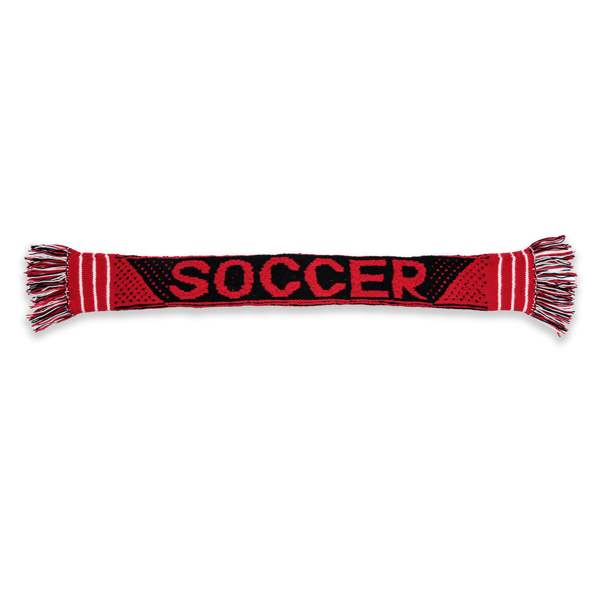 Team Pride Knit Scarf made using Red Heart yarn