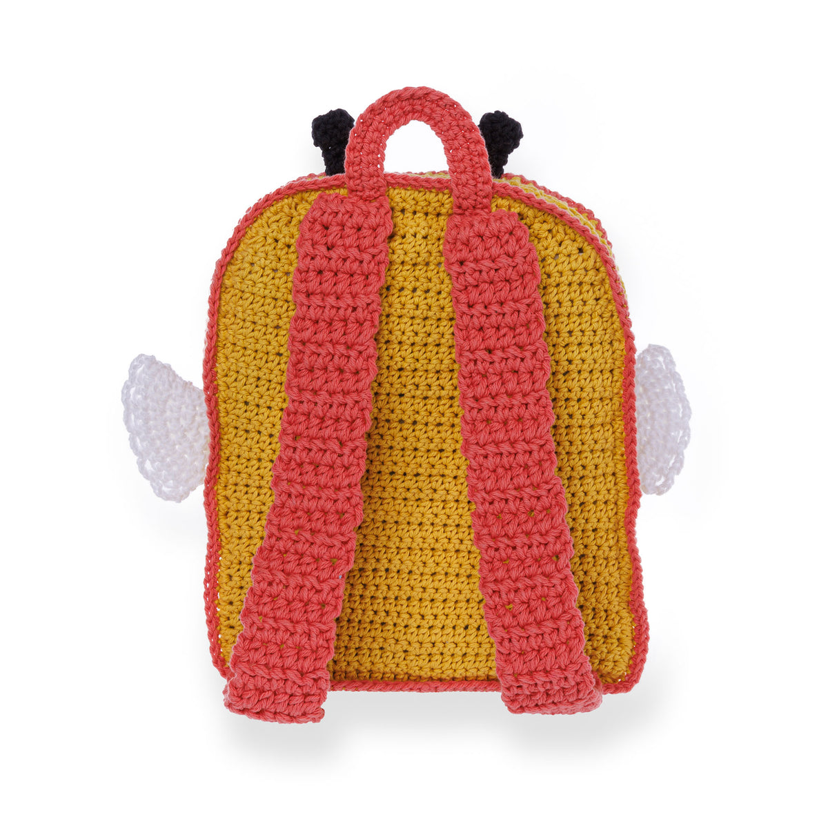 Sugar'N Cream Busy Bee Backpack made using Lily yarn