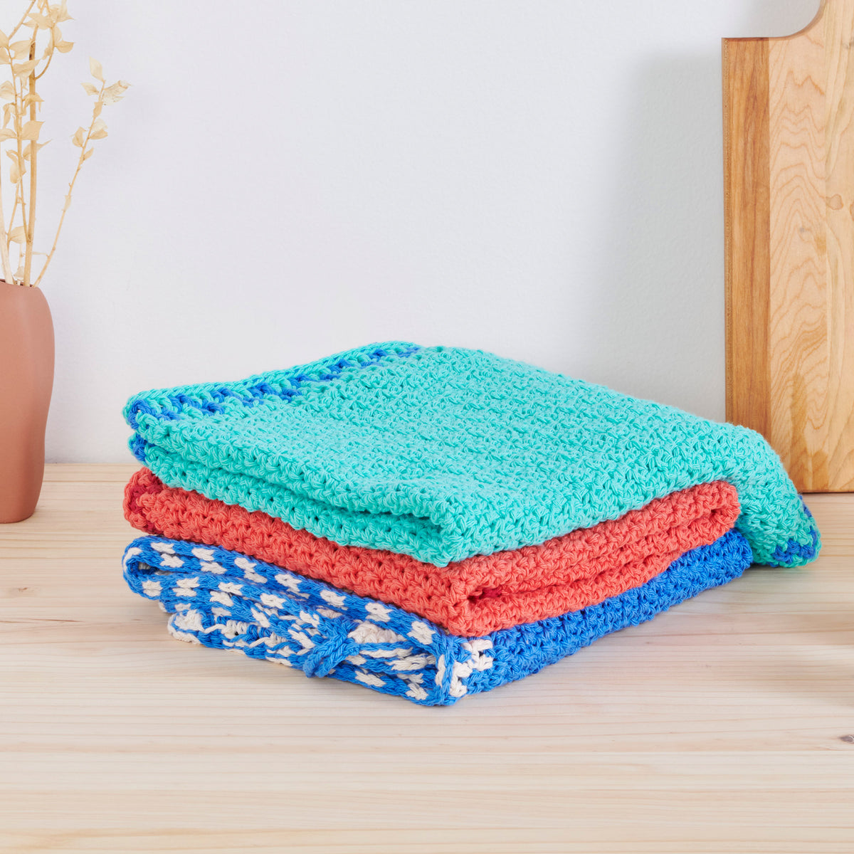 Crochet Kitchen Towel made in Lily The Original Yarn