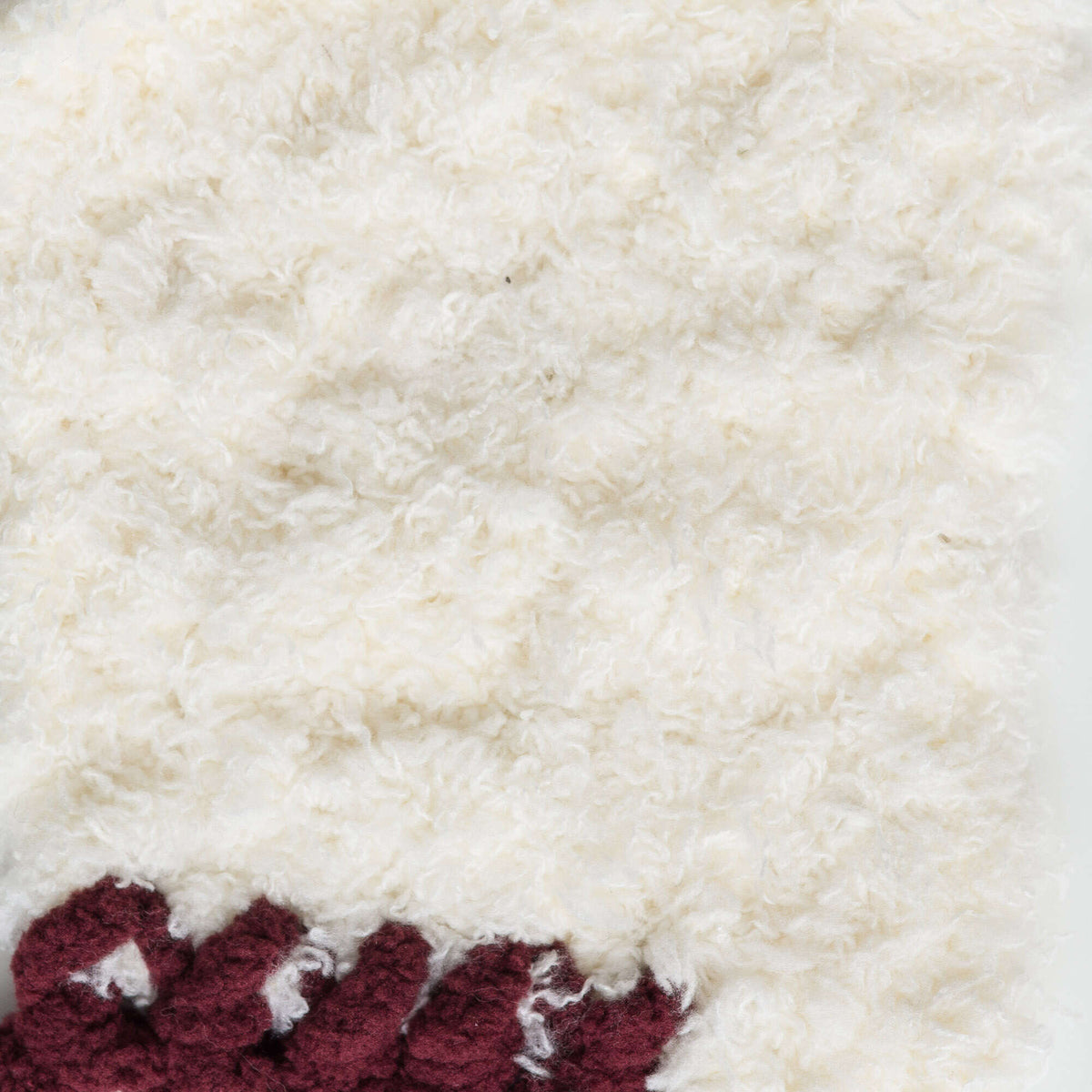 Cream/Burgundy