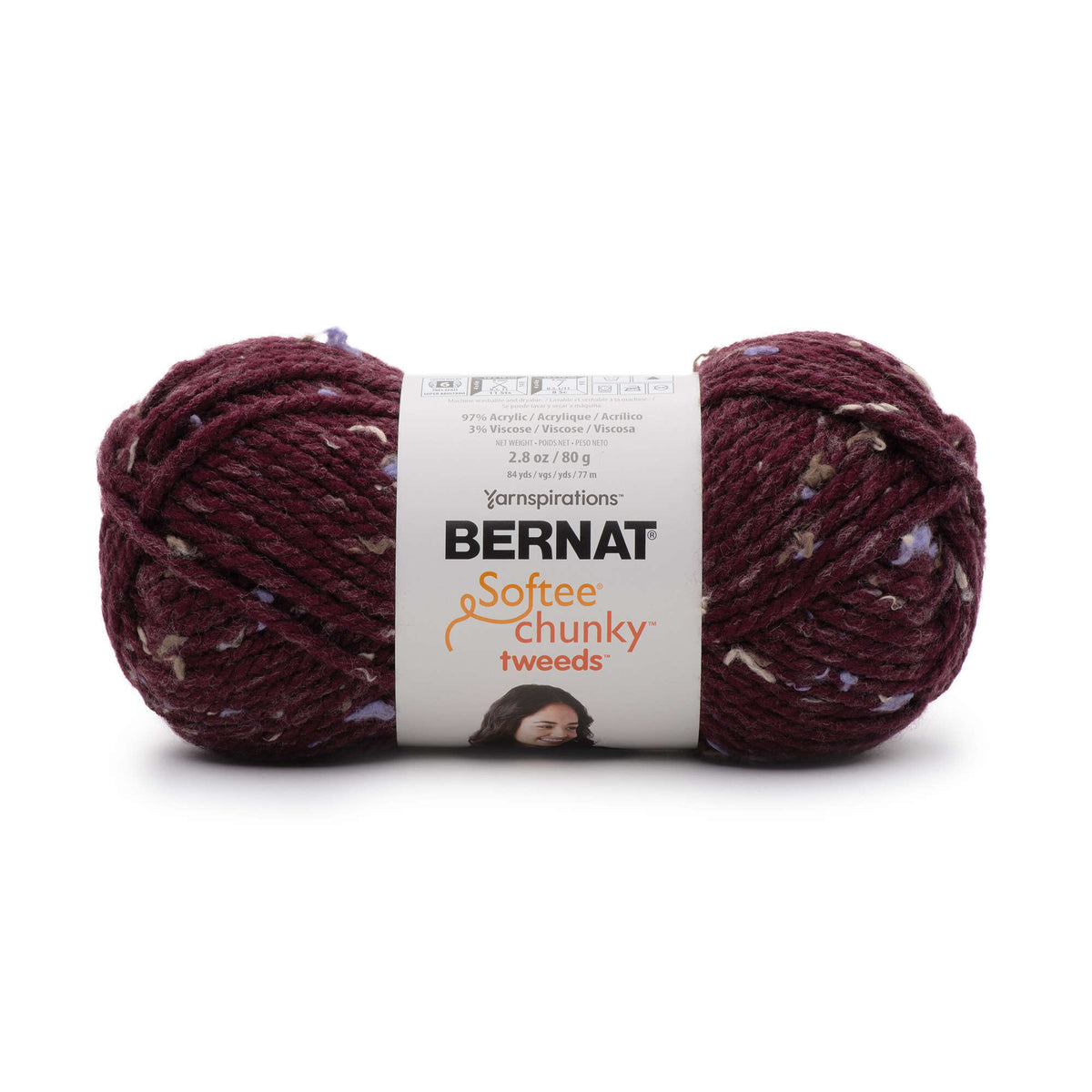 Burgundy Tweed