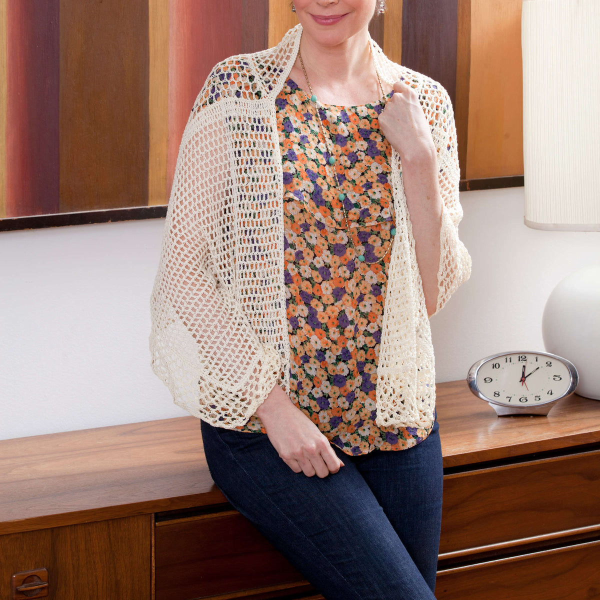 Crochet Shawl made in Aunt Lydia's Classic Crochet Thread yarn