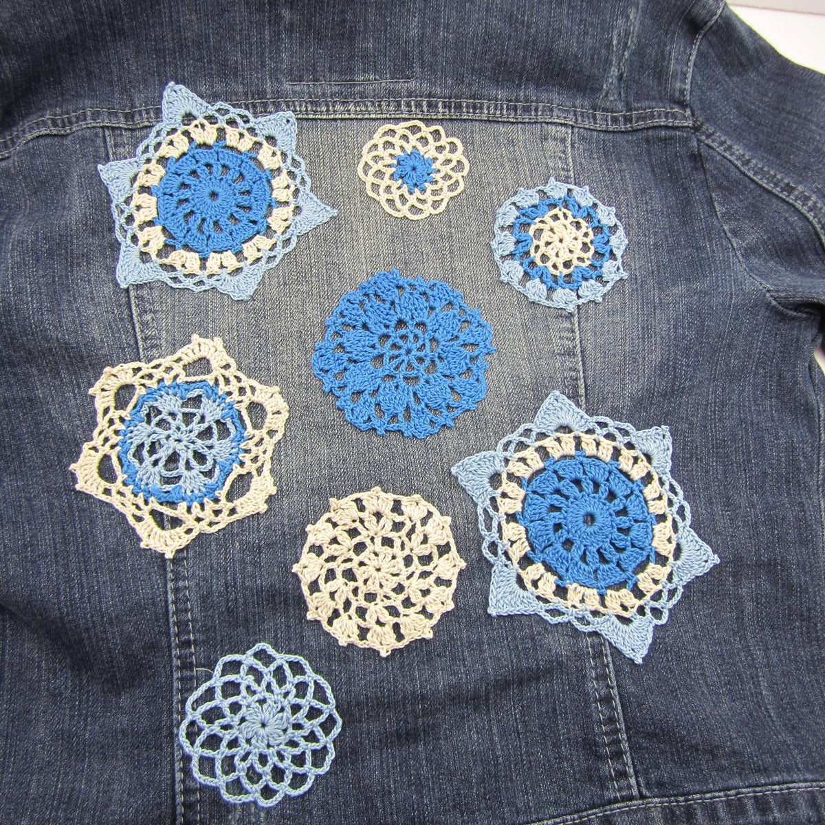 Crochet Appliqué made in Aunt Lydia's Classic Crochet Thread yarn