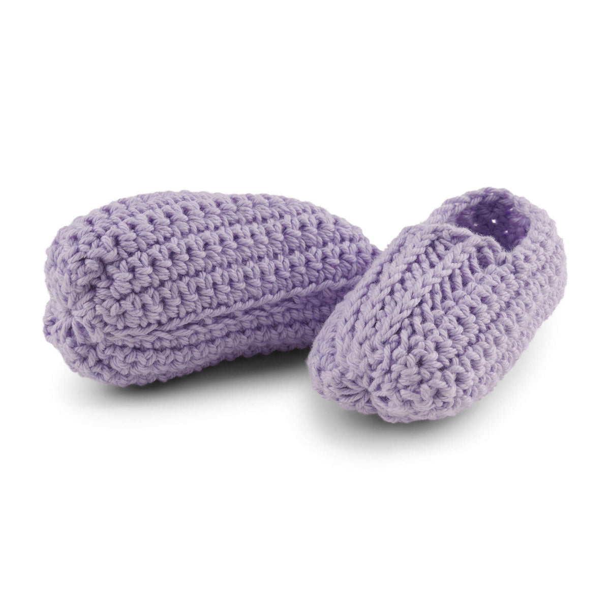 Crochet Bootie made in Aunt Lydia's Baby Shower yarn