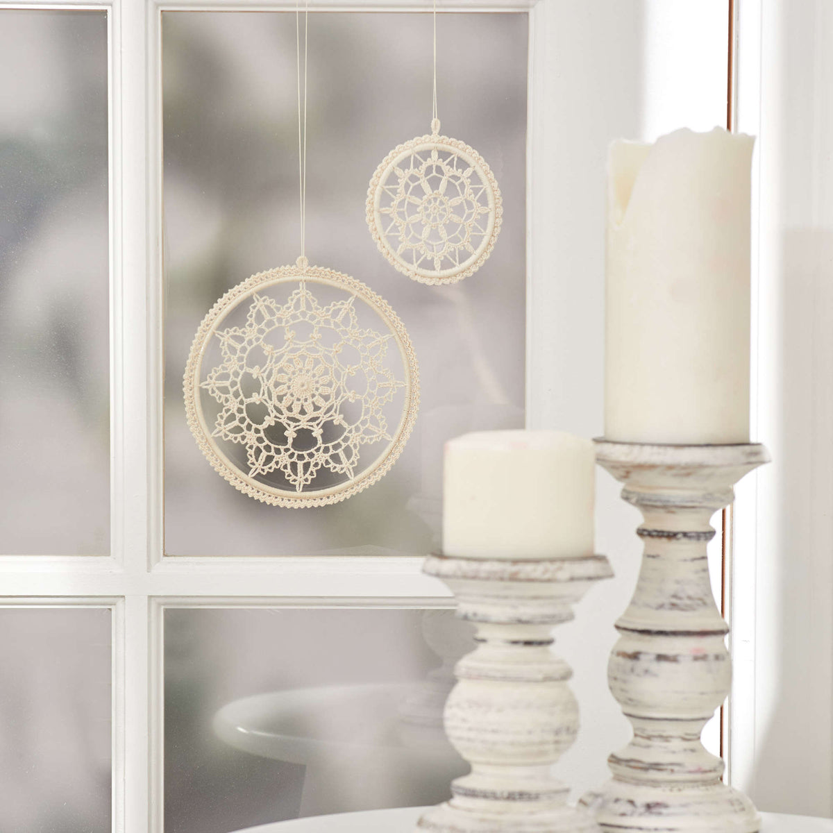 Crochet Interior Décor made in Aunt Lydia's Classic Crochet Thread yarn