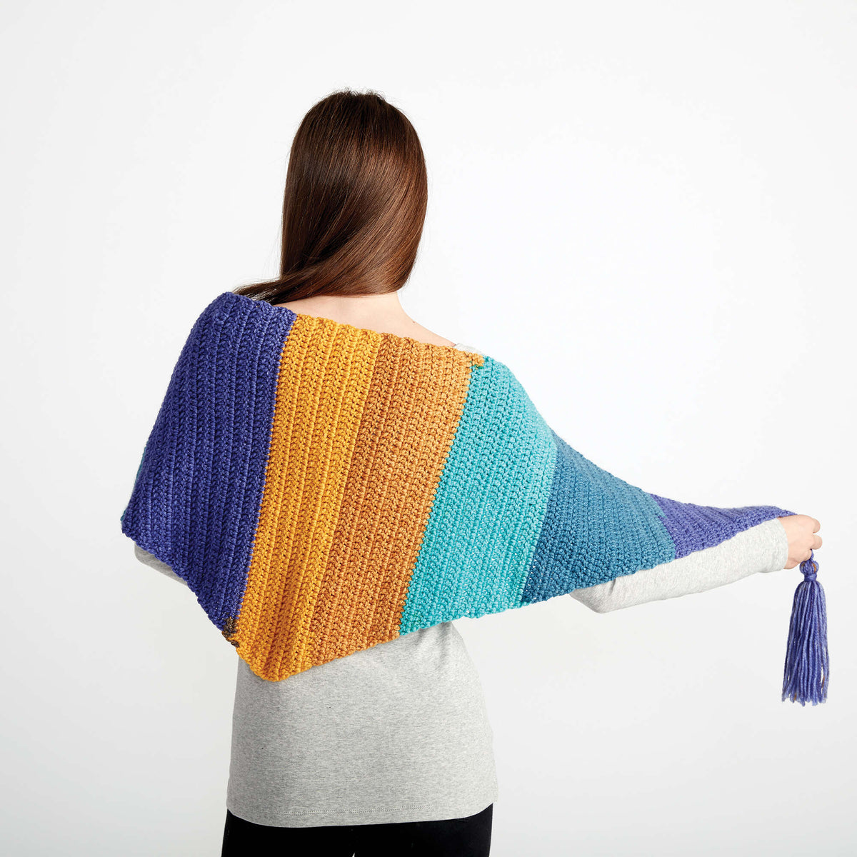Crochet Scarf made in Bernat Pop! yarn
