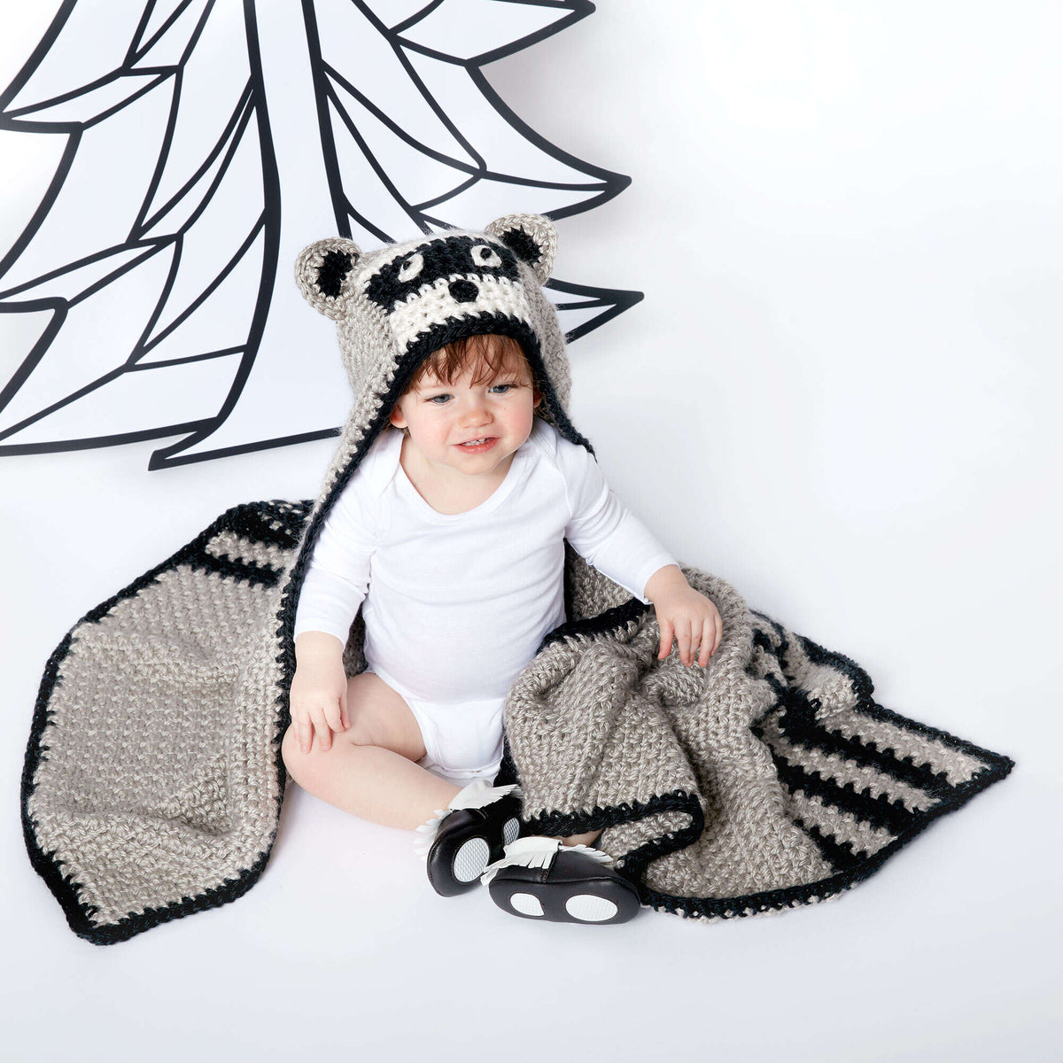Crochet Blanket made in Bernat Softee Baby Chunky yarn