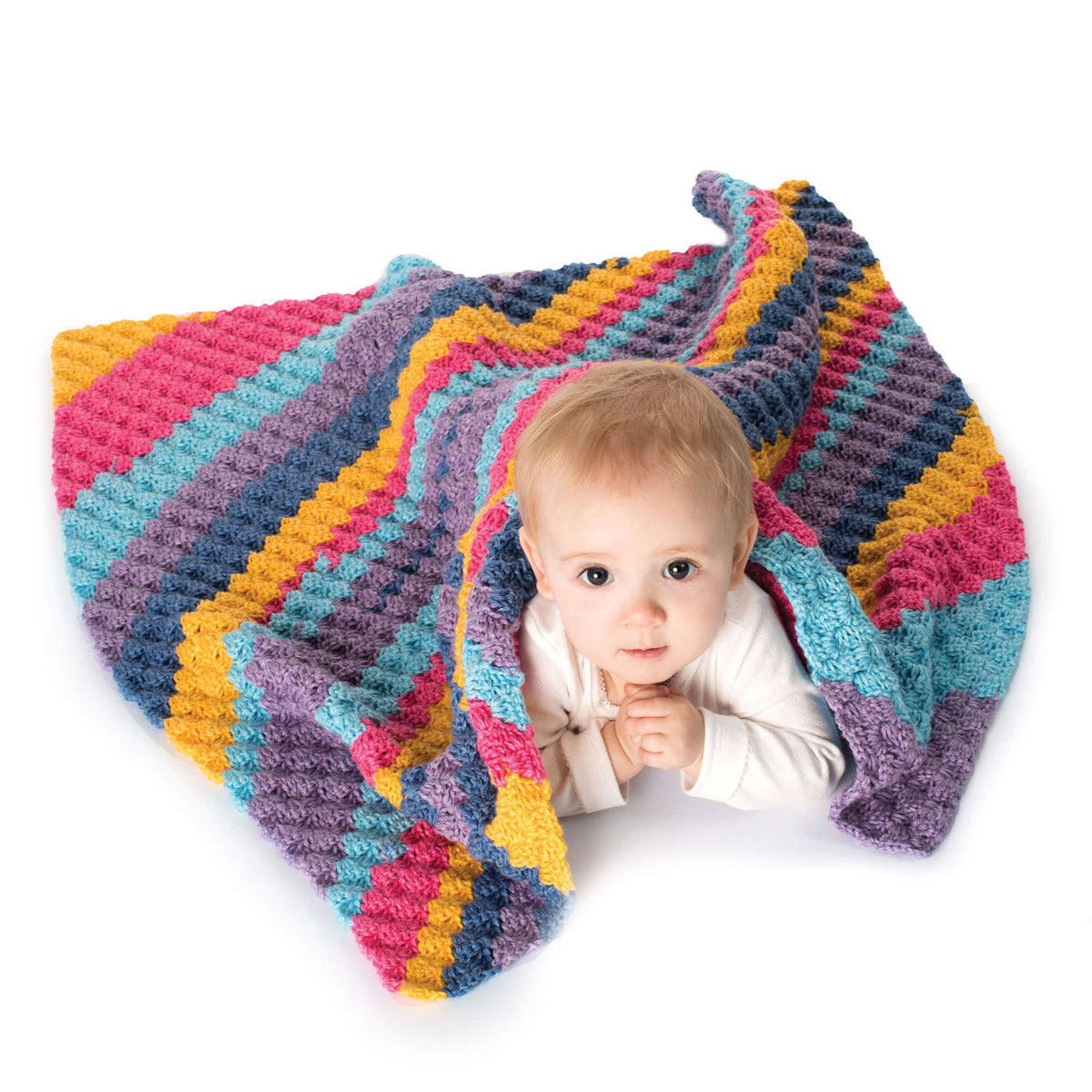 Crochet Blanket made in Bernat Softee Baby yarn