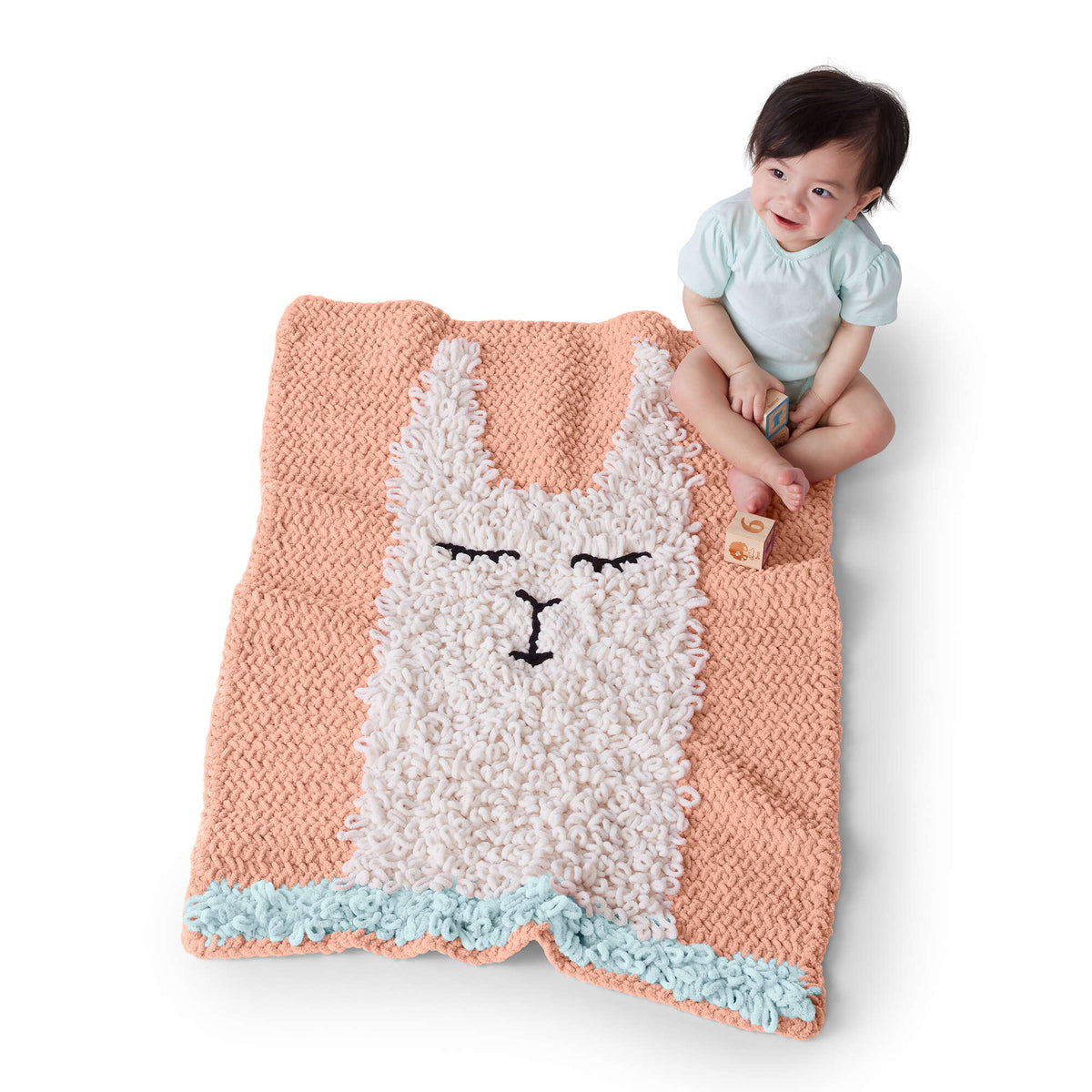 Crochet Blanket made in Bernat Baby Blanket yarn
