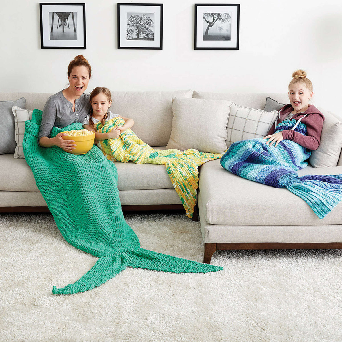 Crochet Blanket made in Bernat Pop! yarn