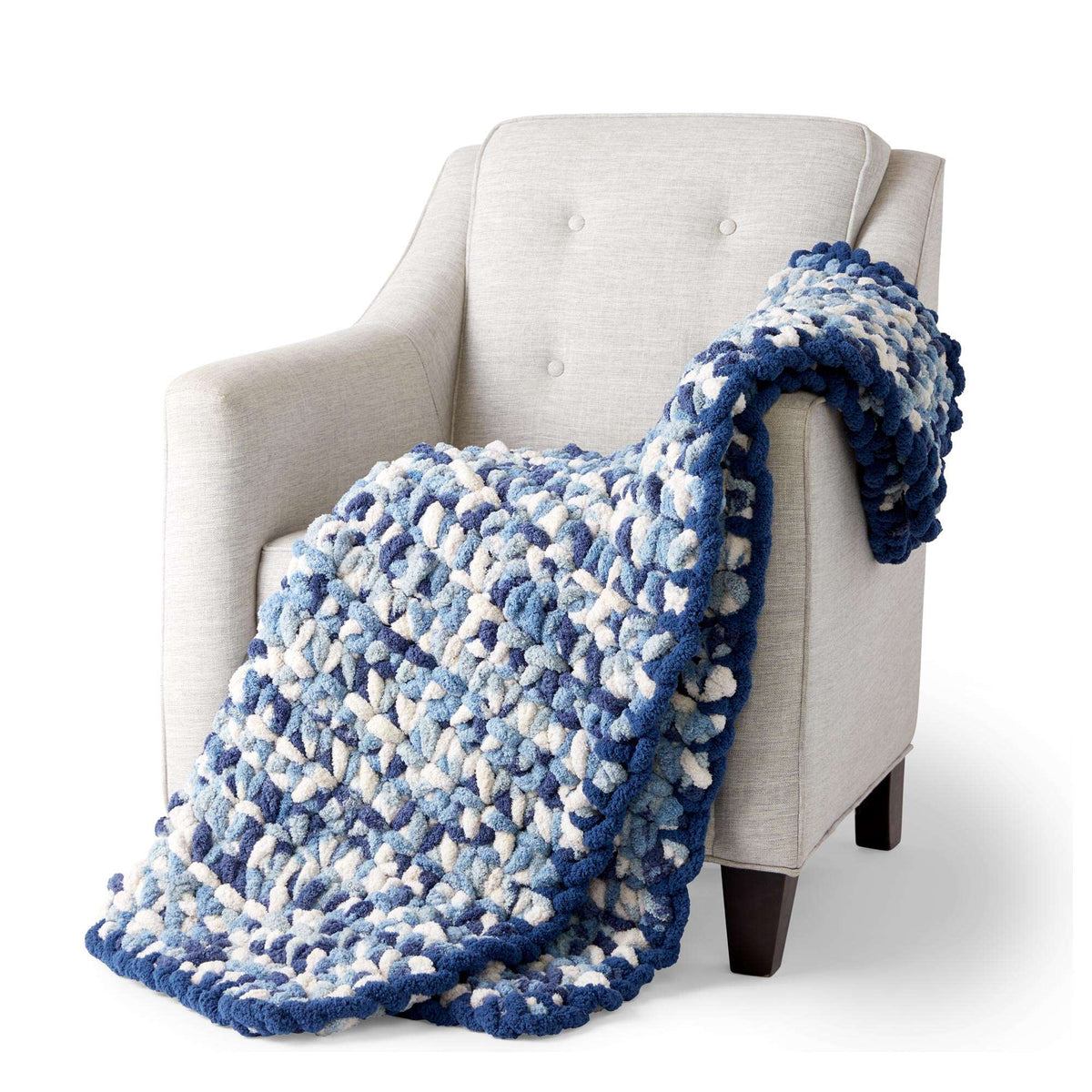 Crochet Blanket made in Bernat Blanket Big yarn