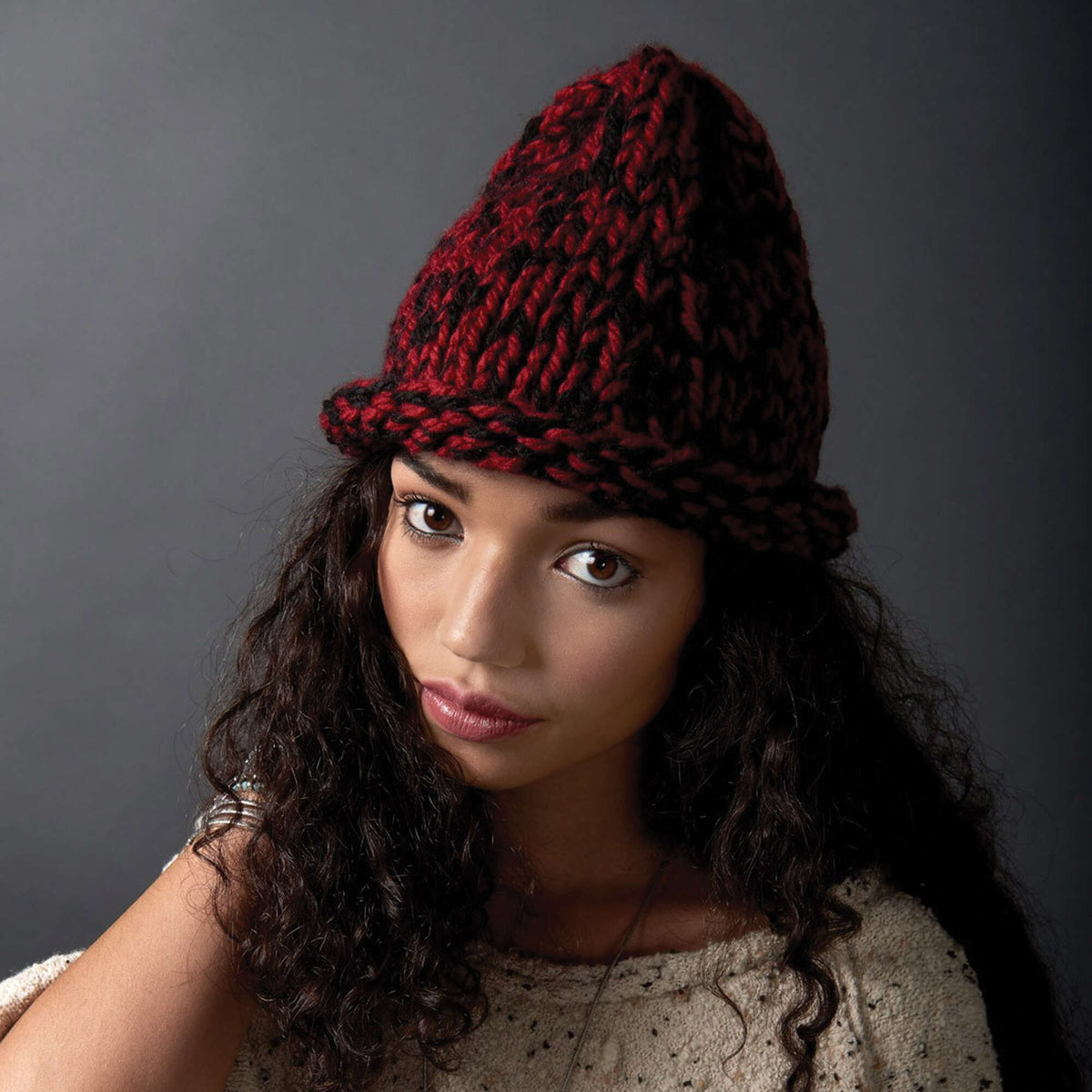 Knit Hat made in Bernat Softee Chunky yarn