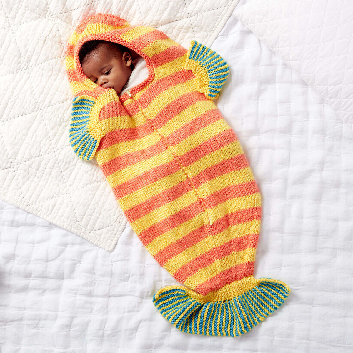 Knit Blanket made in Bernat Softee Baby Chunky yarn