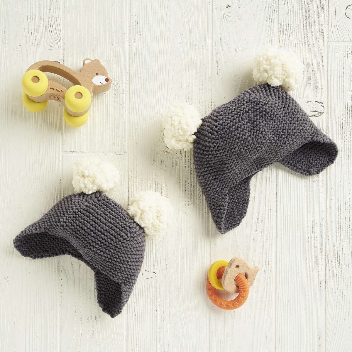 Knit Hat made in Bernat Sheepy yarn
