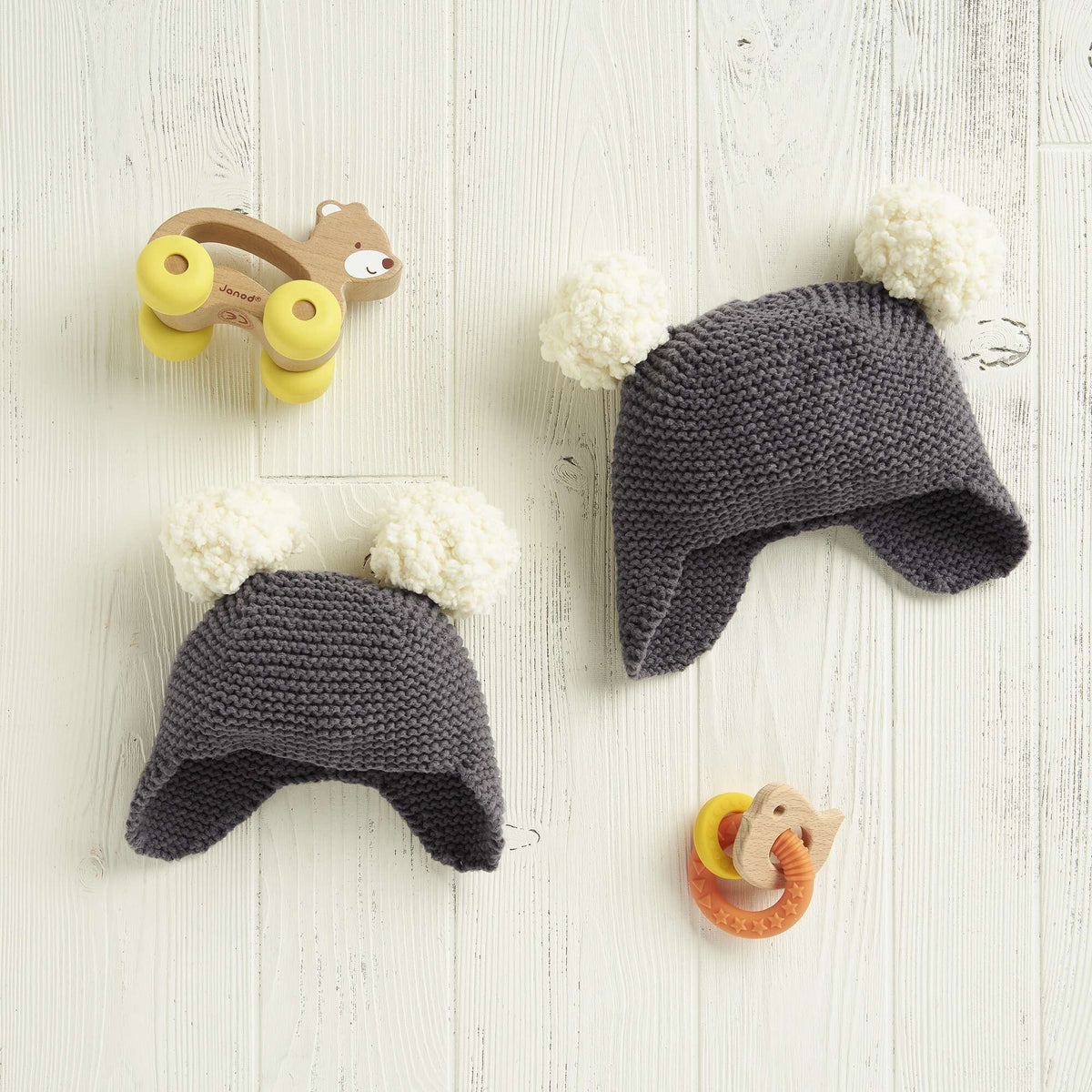 Knit Hat made in Bernat Sheepy yarn