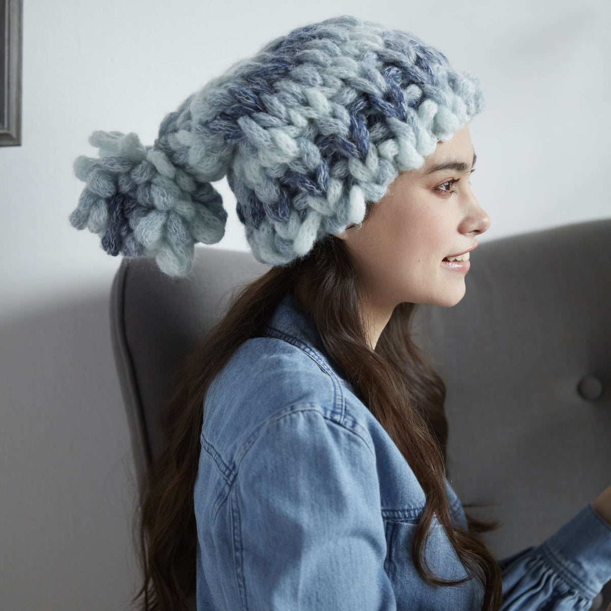 Craft Hat made in Bernat EZ Wool yarn