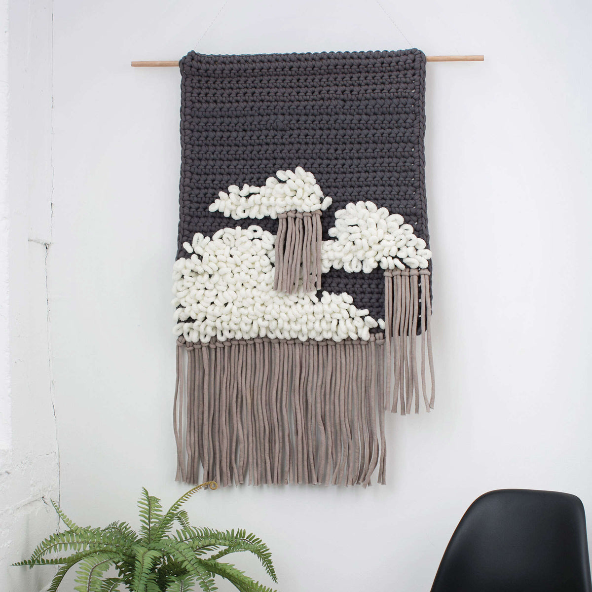 Craft Interior Décor made in Bernat Blanket-EZ yarn