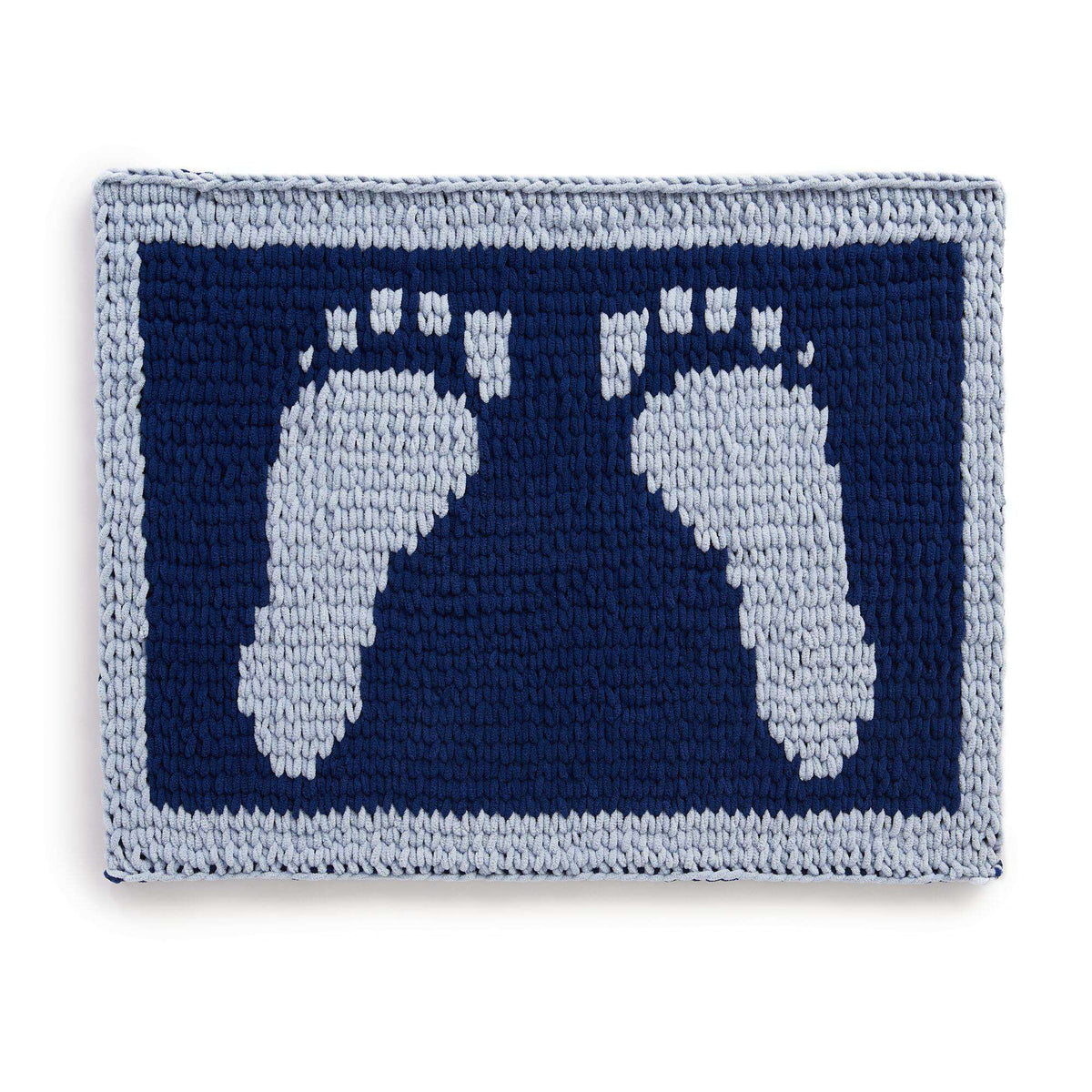 Craft Rug made in Bernat Alize Blanket EZ Graph It yarn