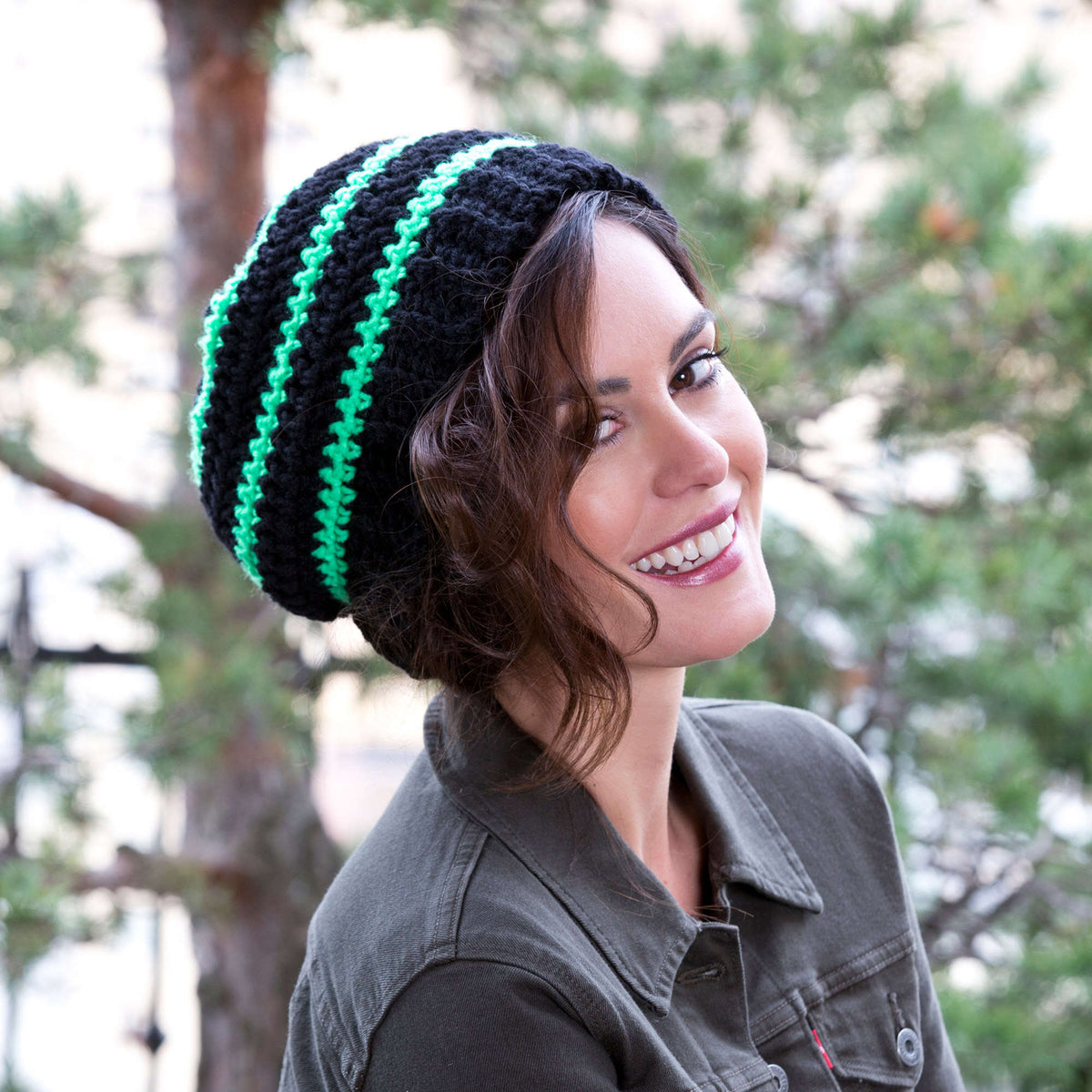 Crochet Hat made in Red Heart Super Saver Yarn