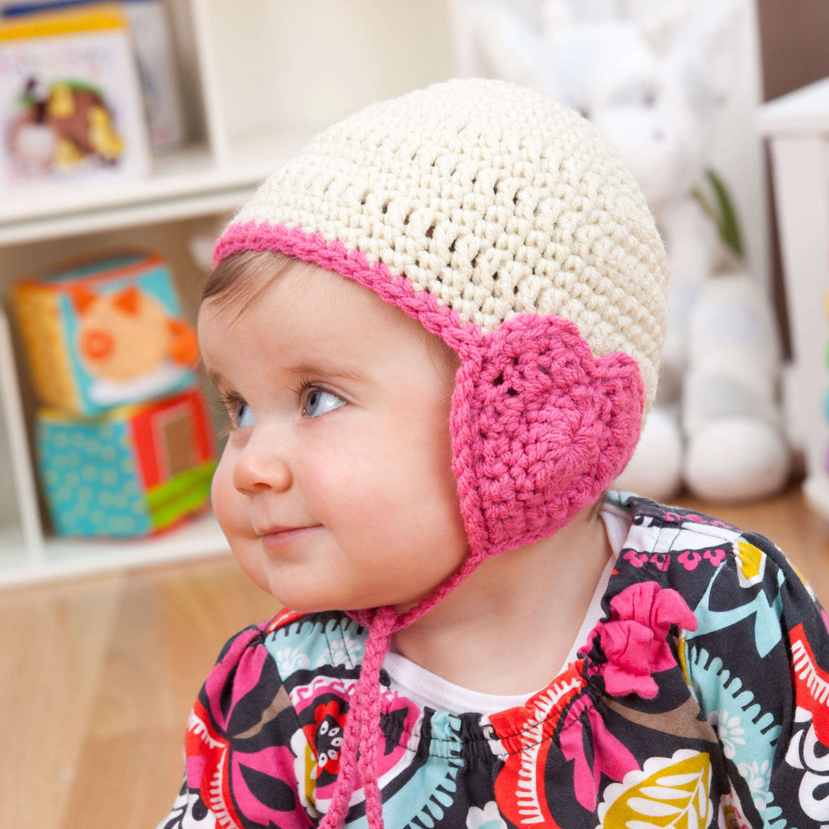 Crochet Hat made in Red Heart With Love Yarn