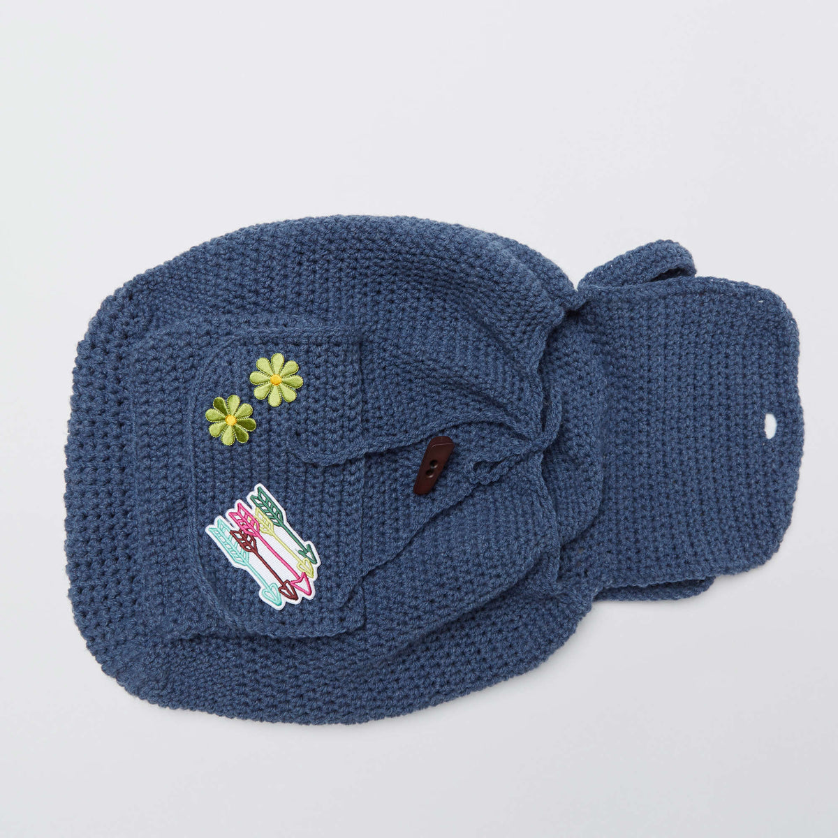 Crochet Backpack made in Red Heart Comfort Yarn