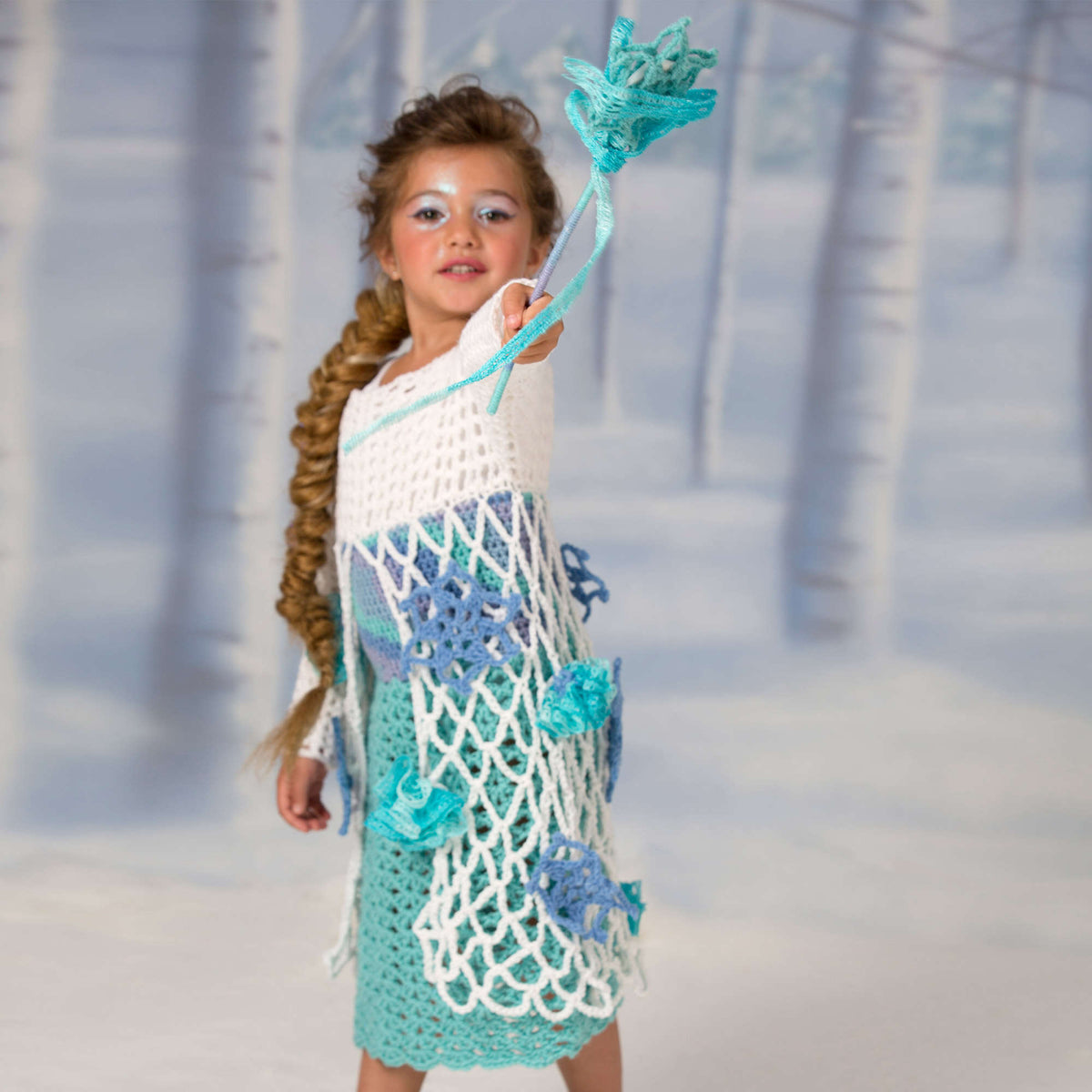 Crochet Dress made in Red Heart Super Saver Yarn