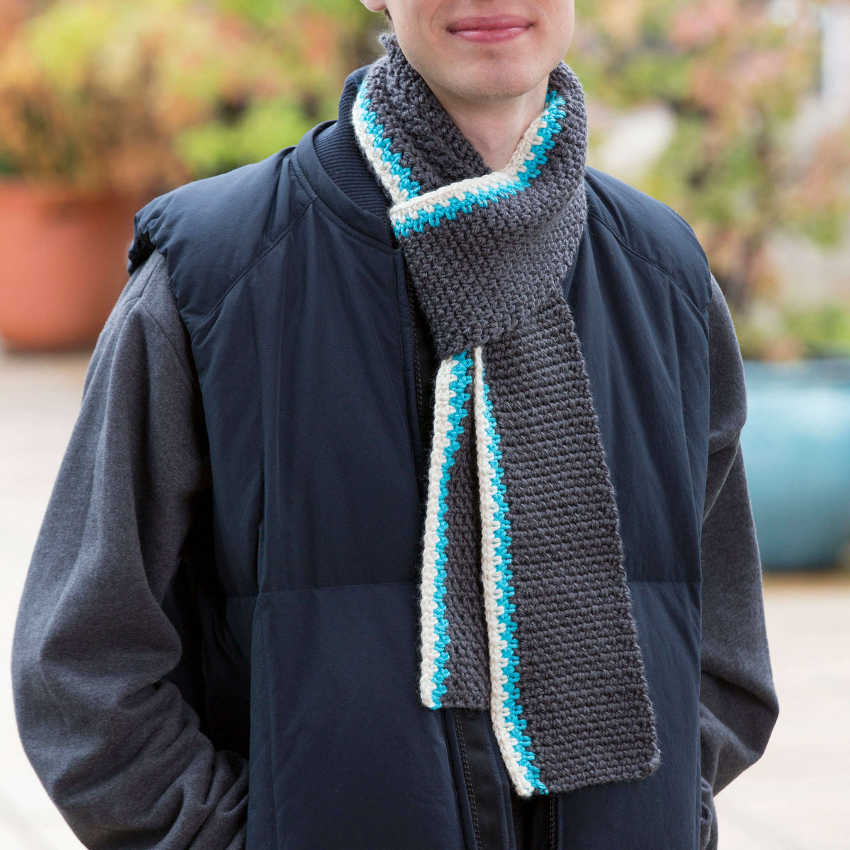Crochet Scarf made in Red Heart Soft Yarn