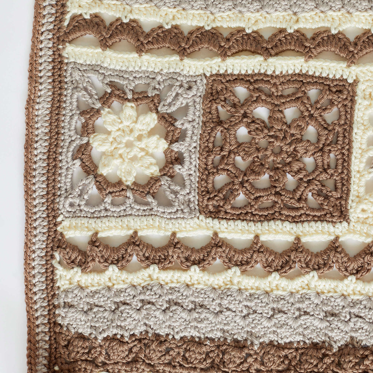Crochet SamplerThrow made in Red Heart Soft Essentials Yarn