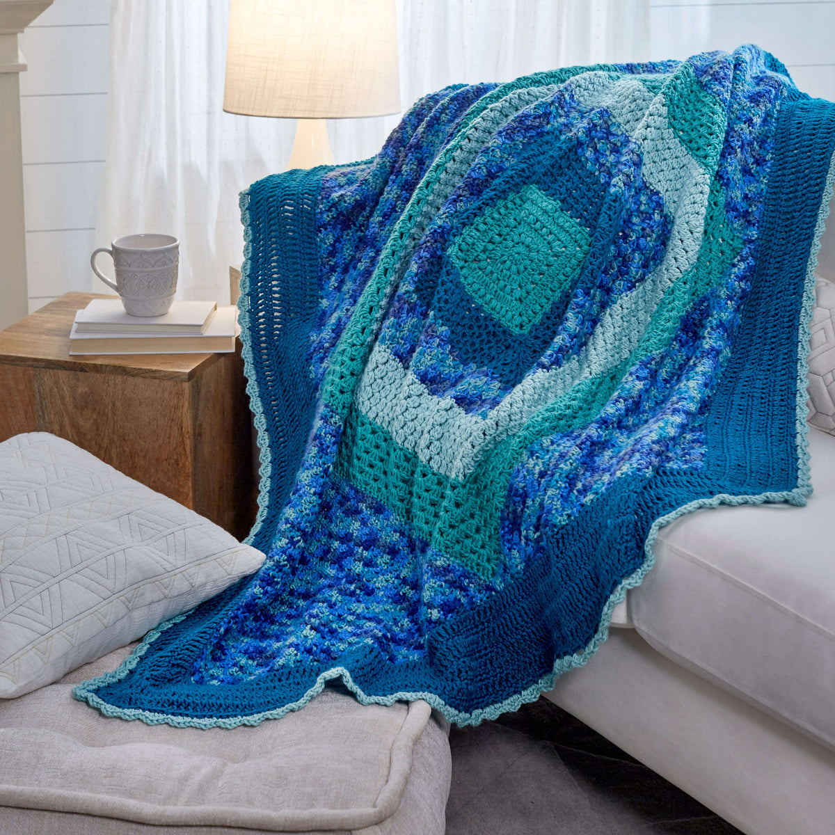 Crochet Throw made in Red Heart Soft Yarn