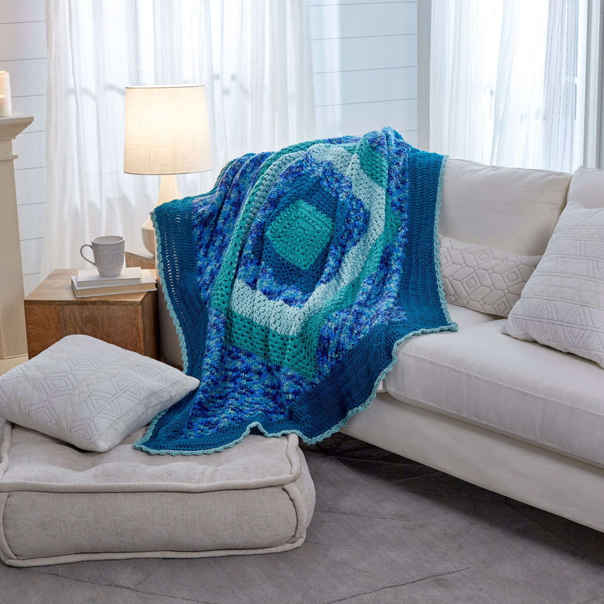 Crochet Throw made in Red Heart Soft Yarn