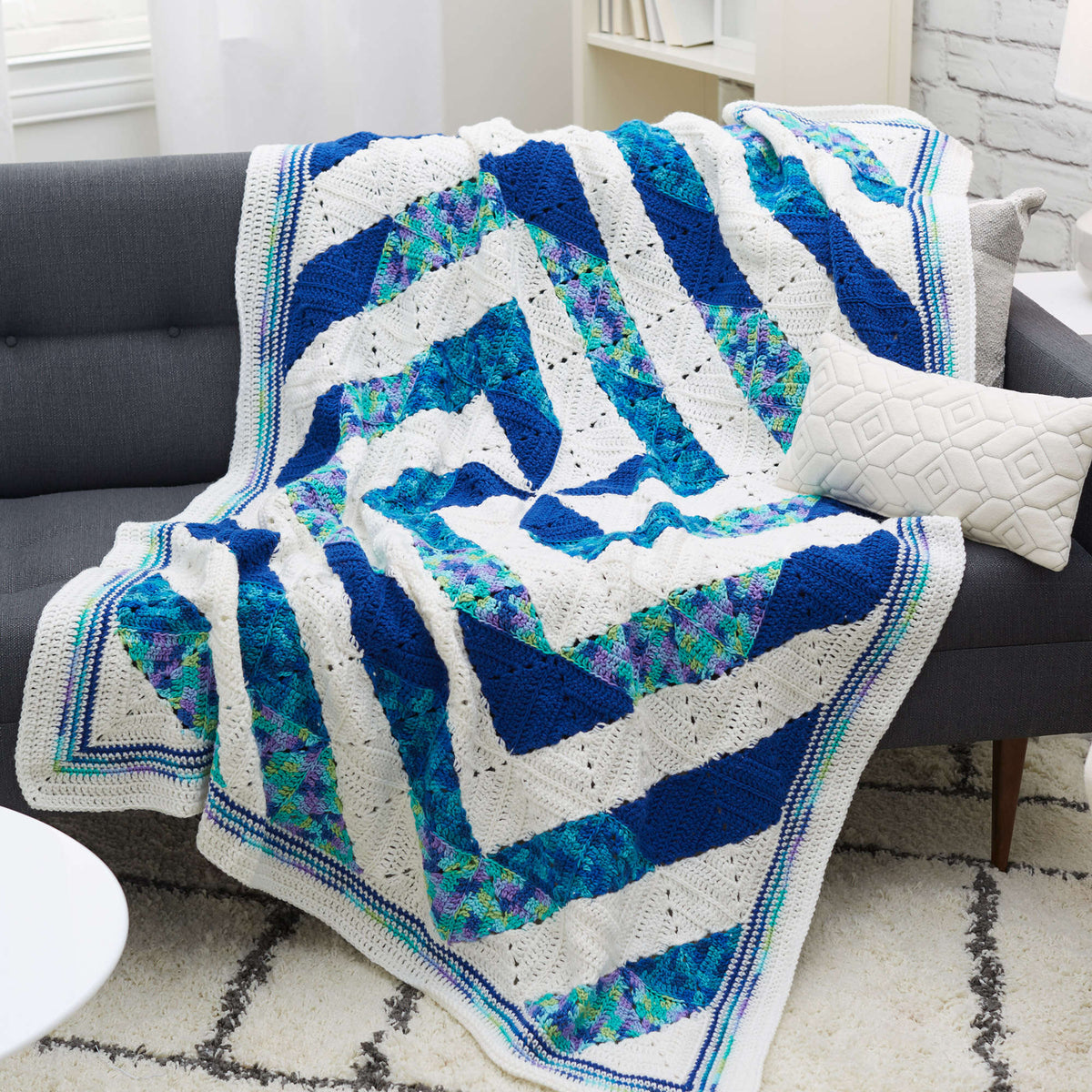 Crochet Throw made in Red Heart Super Saver Jumbo Yarn