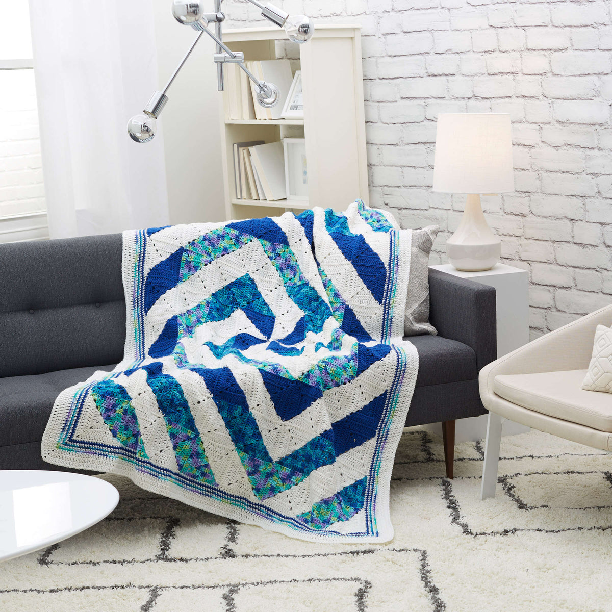 Crochet Throw made in Red Heart Super Saver Jumbo Yarn