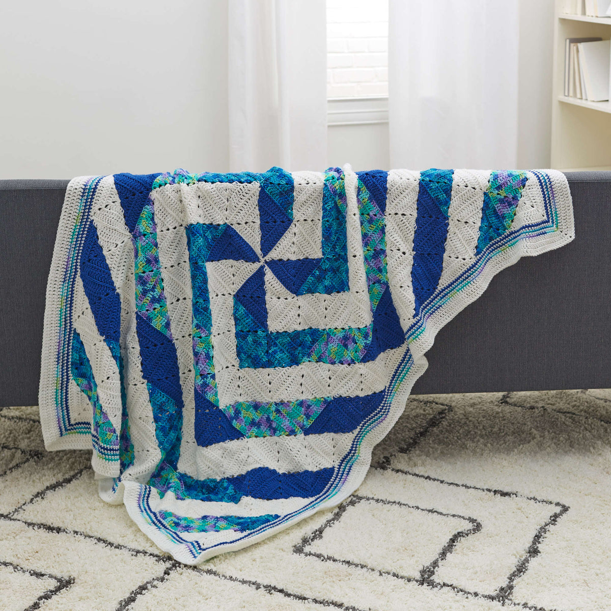 Crochet Throw made in Red Heart Super Saver Jumbo Yarn