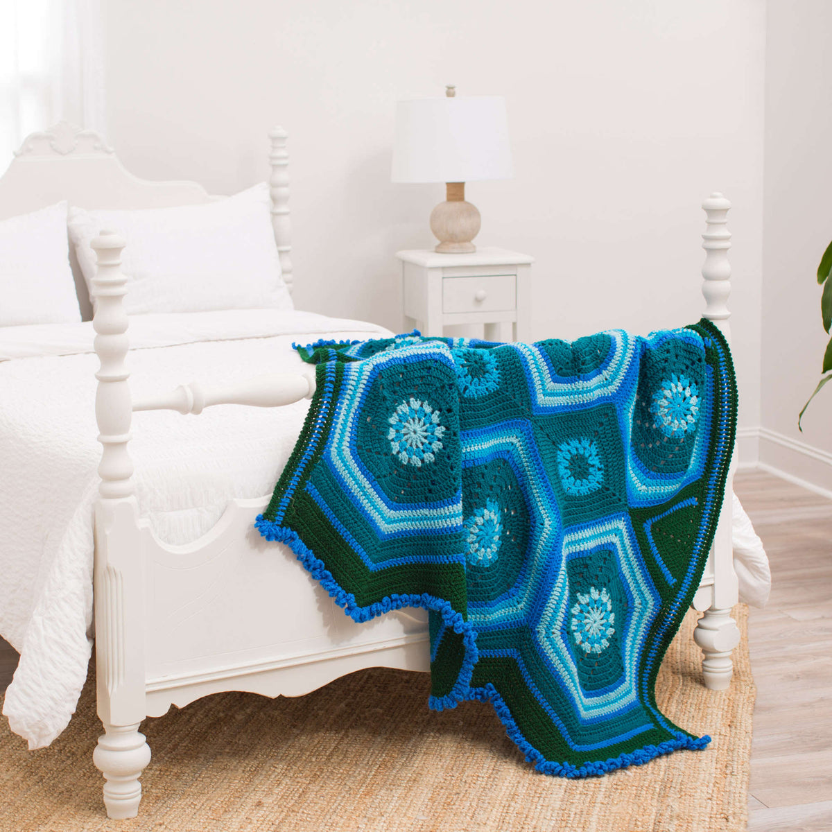 Crochet Throw made in Red Heart Super Saver Yarn