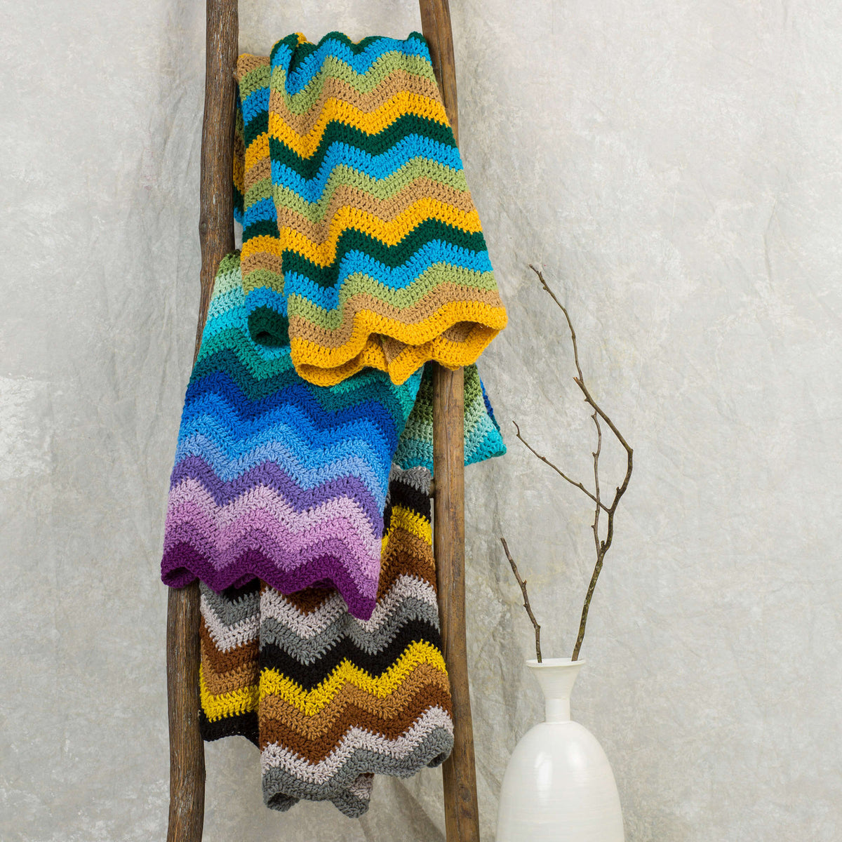 Crochet Throw made in Red Heart Classic Yarn