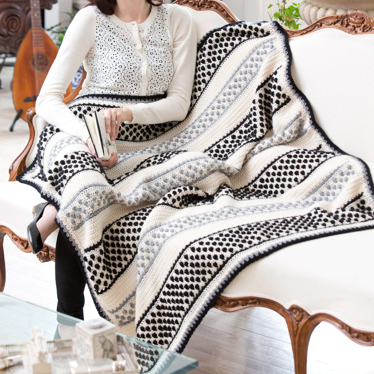 Crochet Throw made in Red Heart Soft Yarn