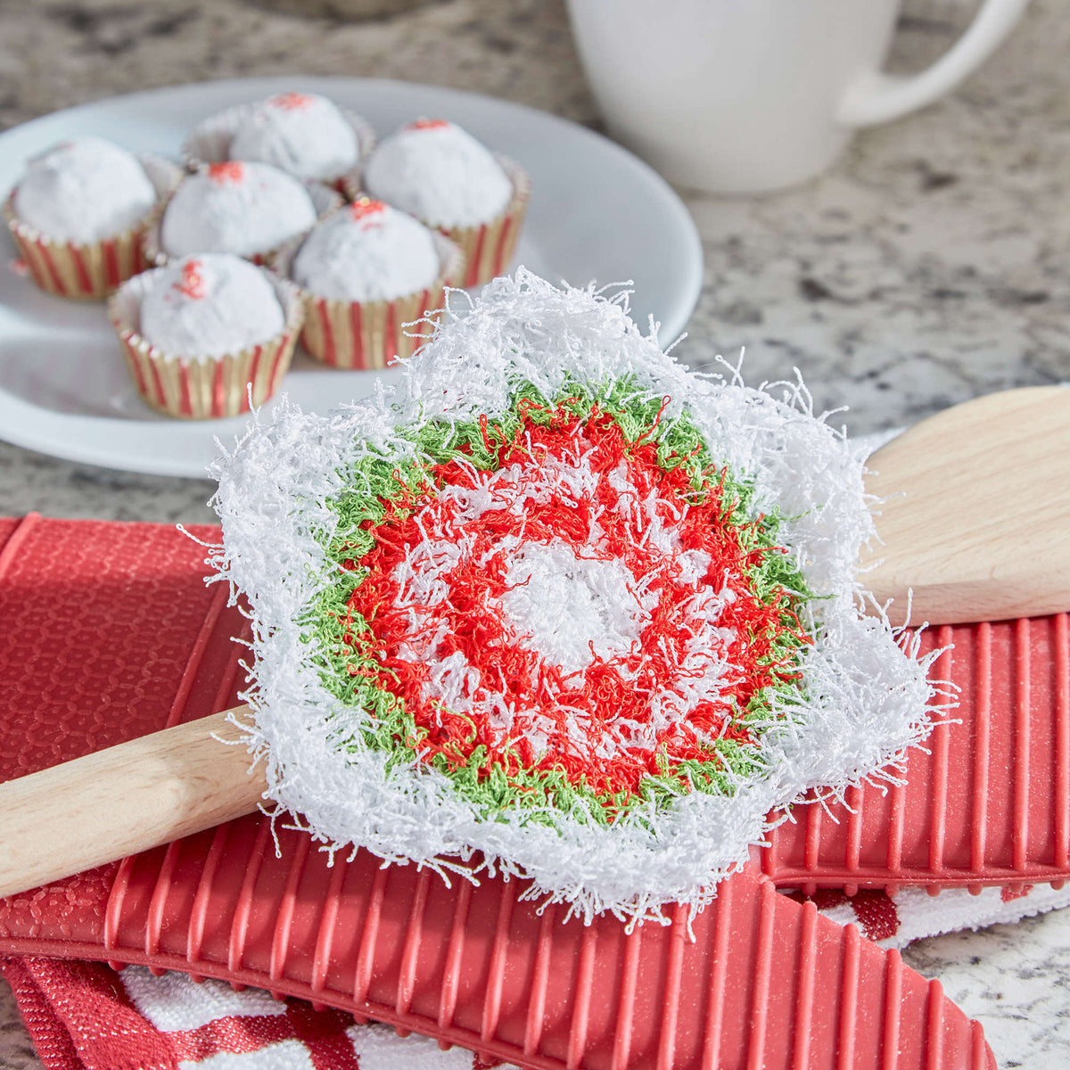 Crochet Scrubby made in Red Heart Scrubby Yarn