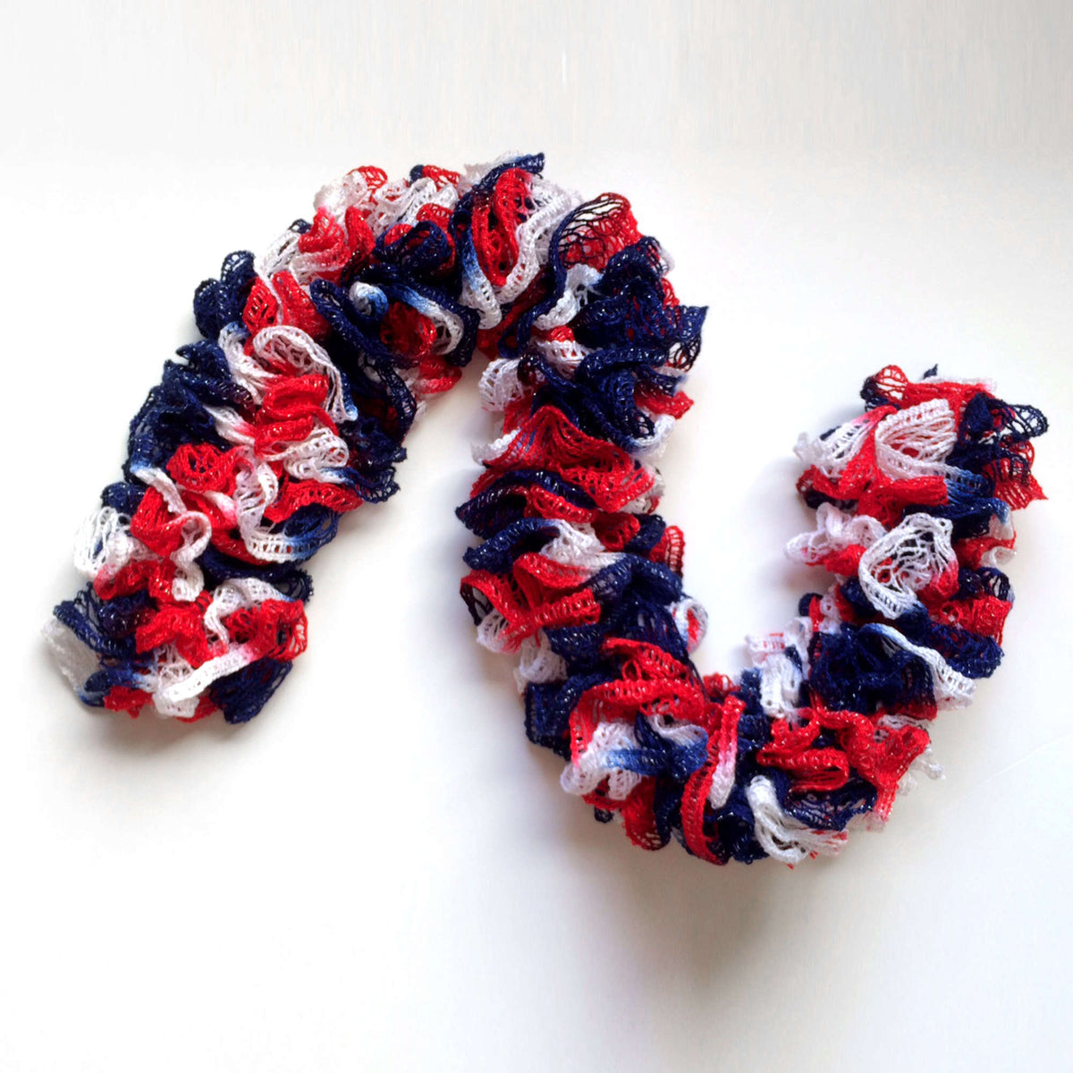 Crochet Wreath made in Red Heart Boutique Yarn